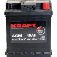 KRAFT AGM R+ 420A (40 А·ч) Image #5